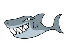 SILHOUETTES REQUIN P/PLAQUES (x10)