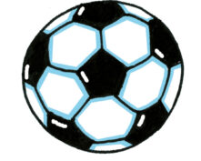 SILHOUETTES BALLON FOOTBALL  P/PLAQUES (x10)