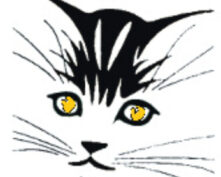 SILHOUETTES CHAT  P/PLAQUES (x10)