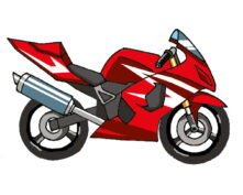 SILHOUETTES MOTO  P/PLAQUES (x10)